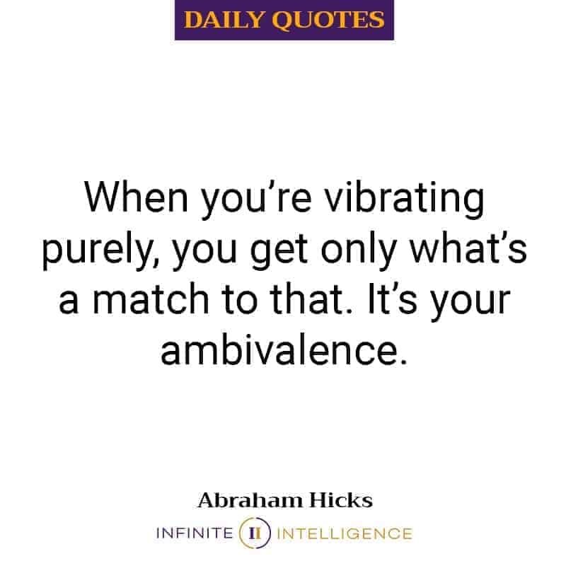 When You’re Vibrating Purely