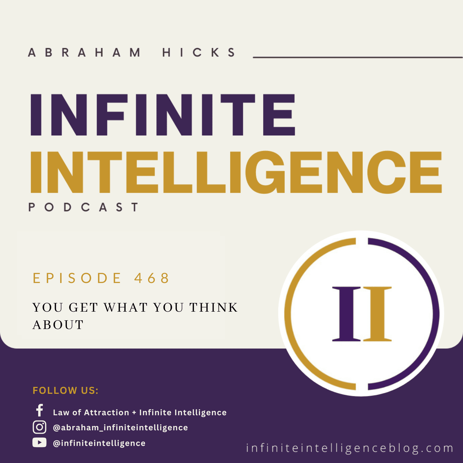 Infinite Intelligence Podcast Episode #468 - You Get What You Think About 1 468