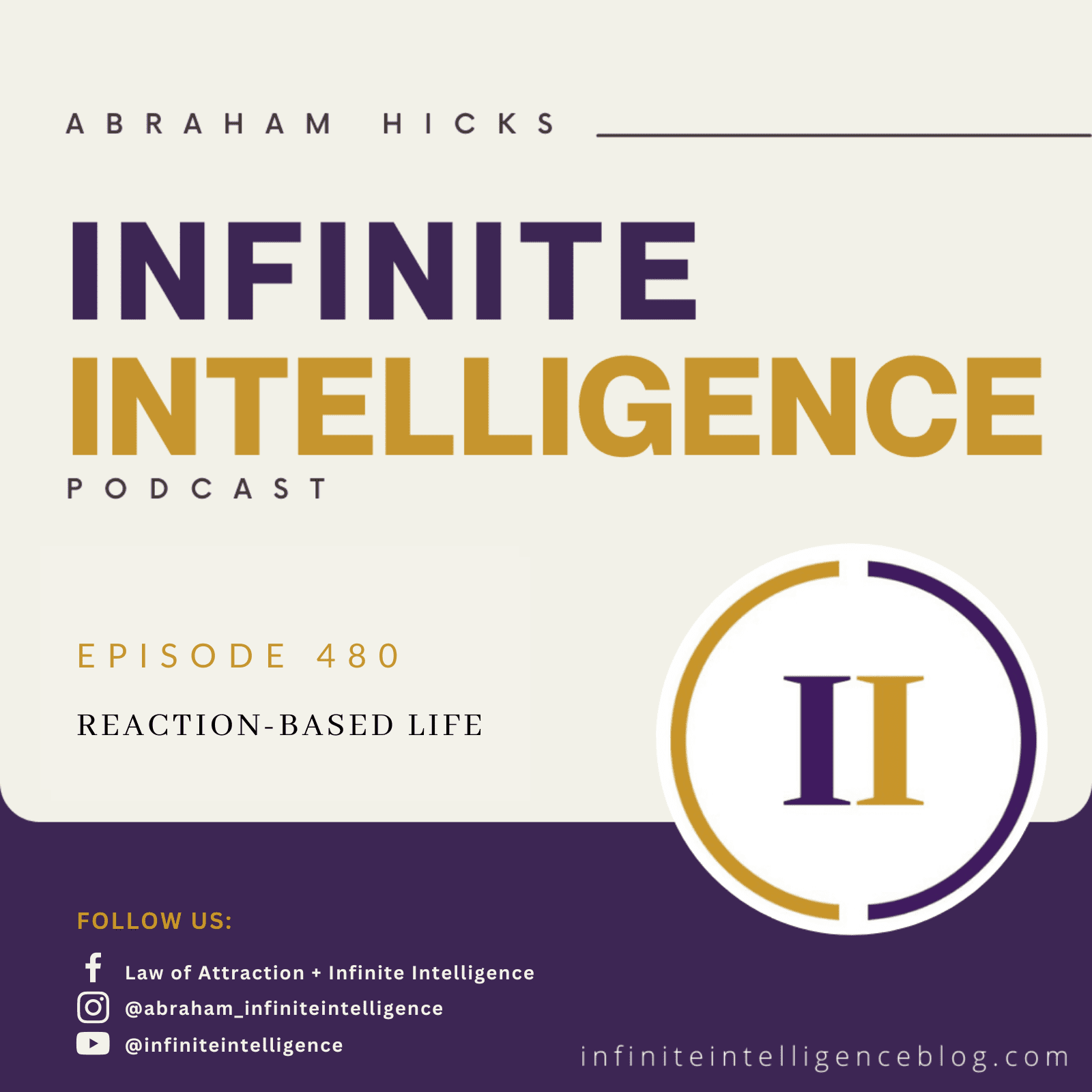 Infinite Intelligence Podcast Episode #480 - Reaction-Based Life 1 480